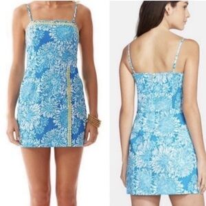 Lily Pulitzer Jesse Romper Skort Dress Blue Size 8